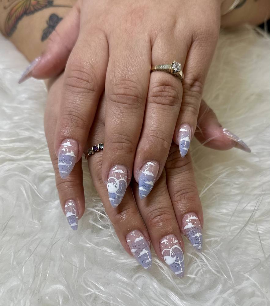 Nail art by The Boarding House Nail Spa