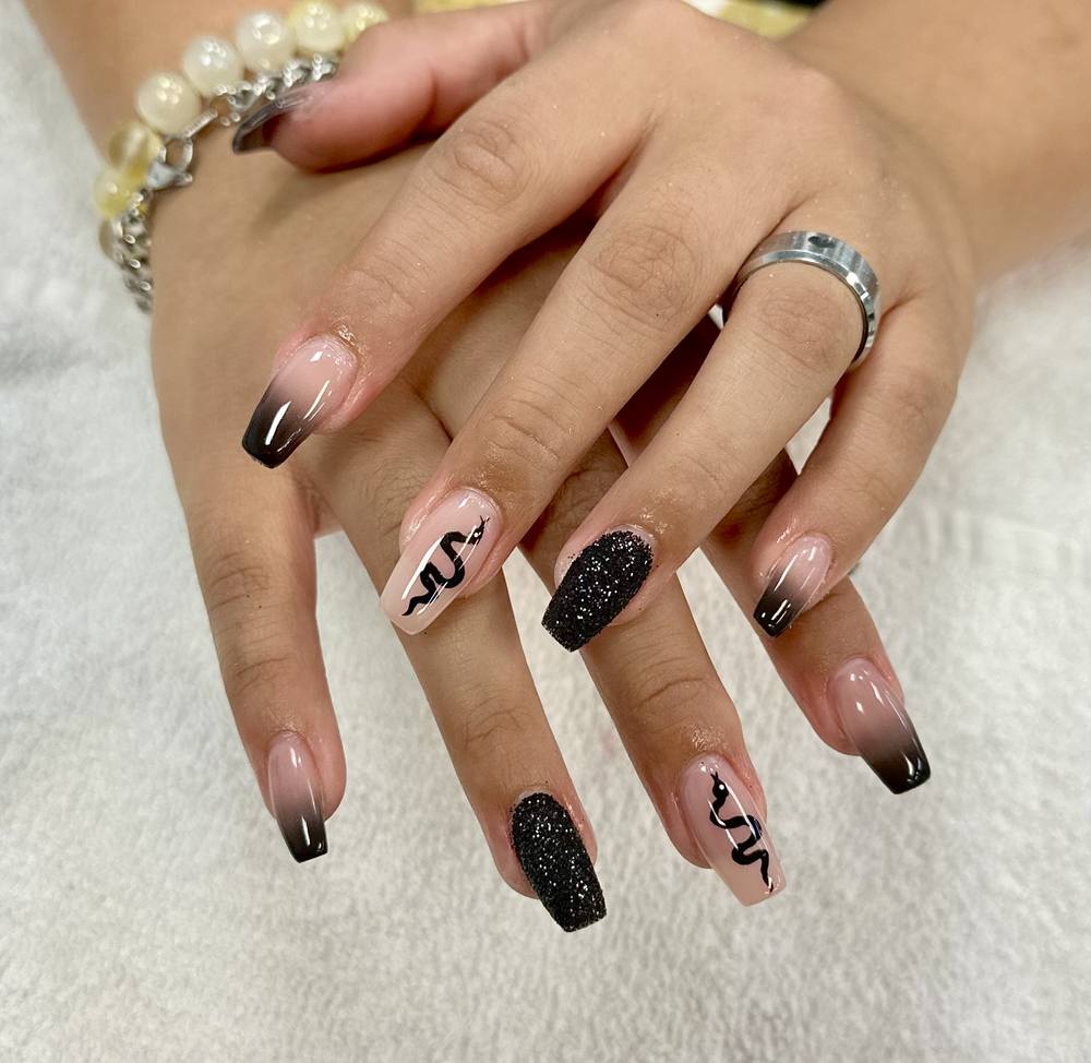 Nail art by The Boarding House Nail Spa