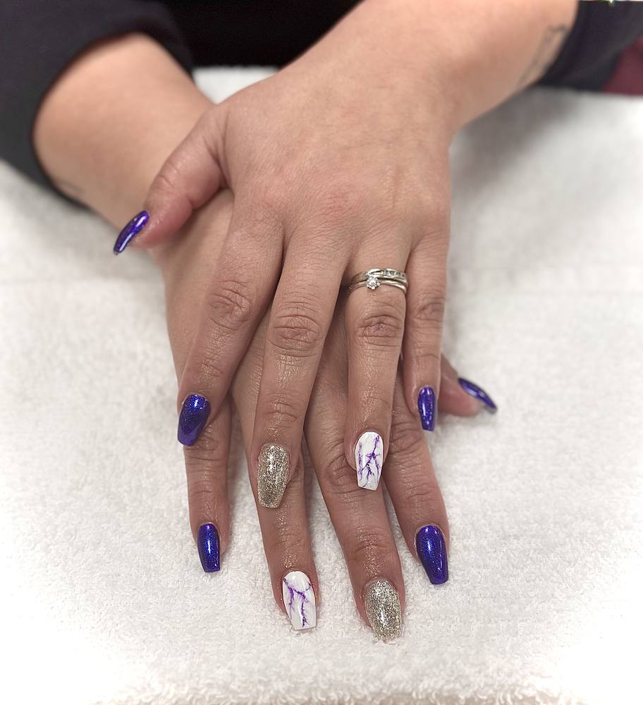 Nail art by The Boarding House Nail Spa